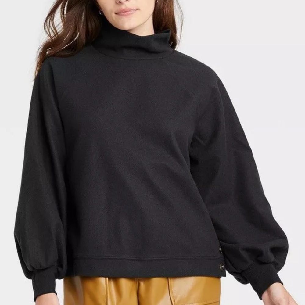 Who what wear side button sweatshirt